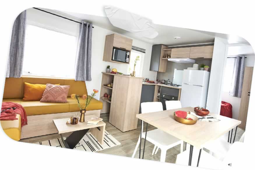 Mobil-home 2 chambres 6 personnes