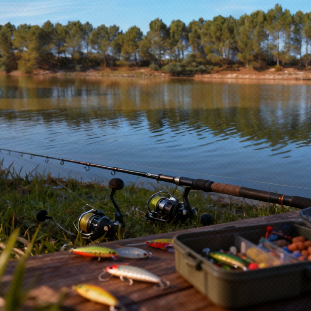 fishing at the Barreyre ponds