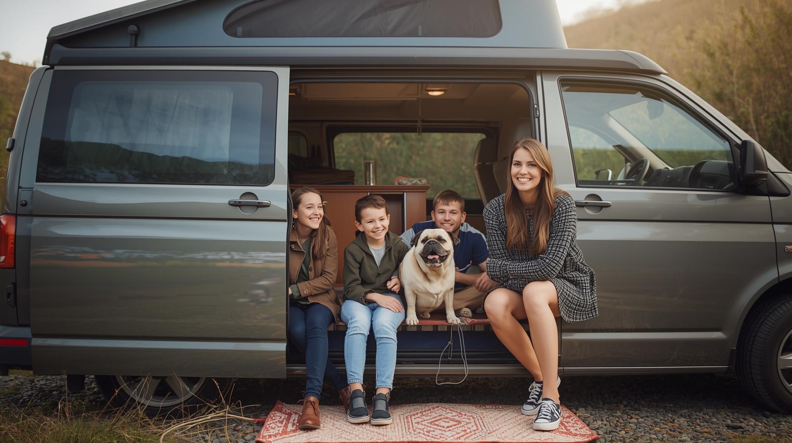 van life familles chien